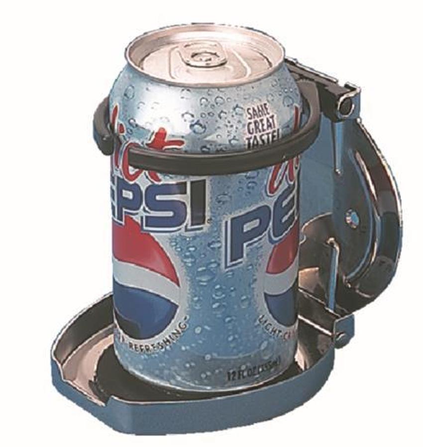 Stainless Steel Adjustable Drink Holder - 4-1/8in. H x 3-7/16in. W x 3-5/8in. D