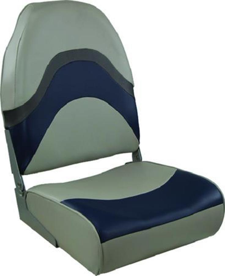 Premium Folding Seat - Gray/Blue