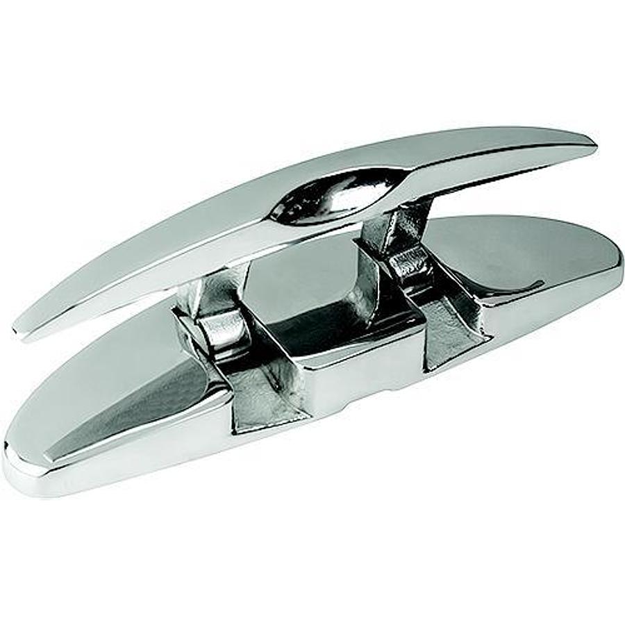 Oval Founding Cleat with Hex Bolts - Polished SS