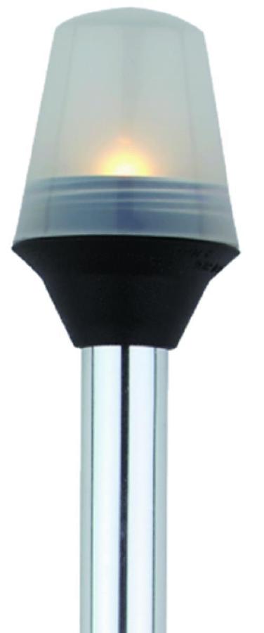 All-Round Pole Light with Fixed Base - Globe - 8in. L