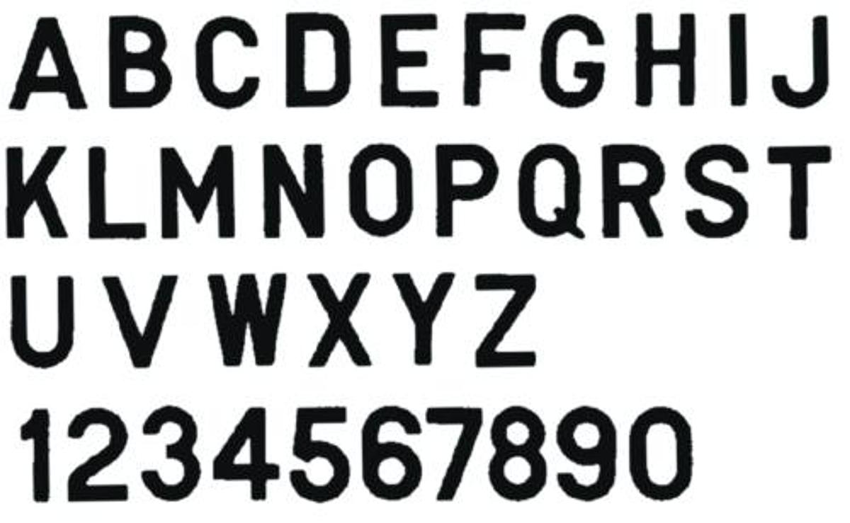 3in. Gothic Letter - A - Black - 10pk