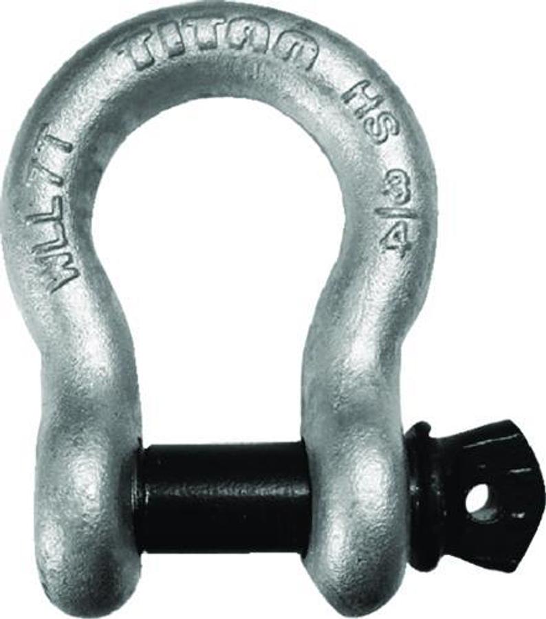 High Strength Galvanized Shackle - 1 1/8in.