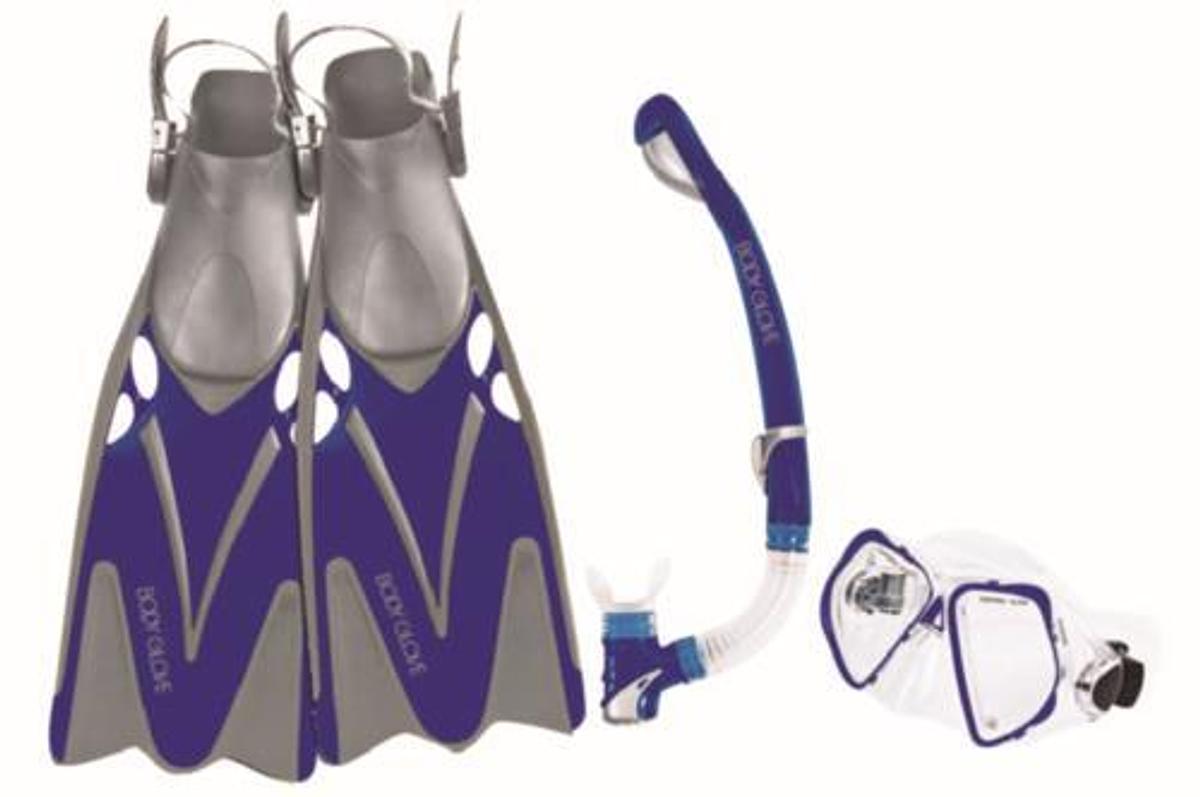 Fusion Aquatics Set - Sm (4-7 Shoe Size) - Blue