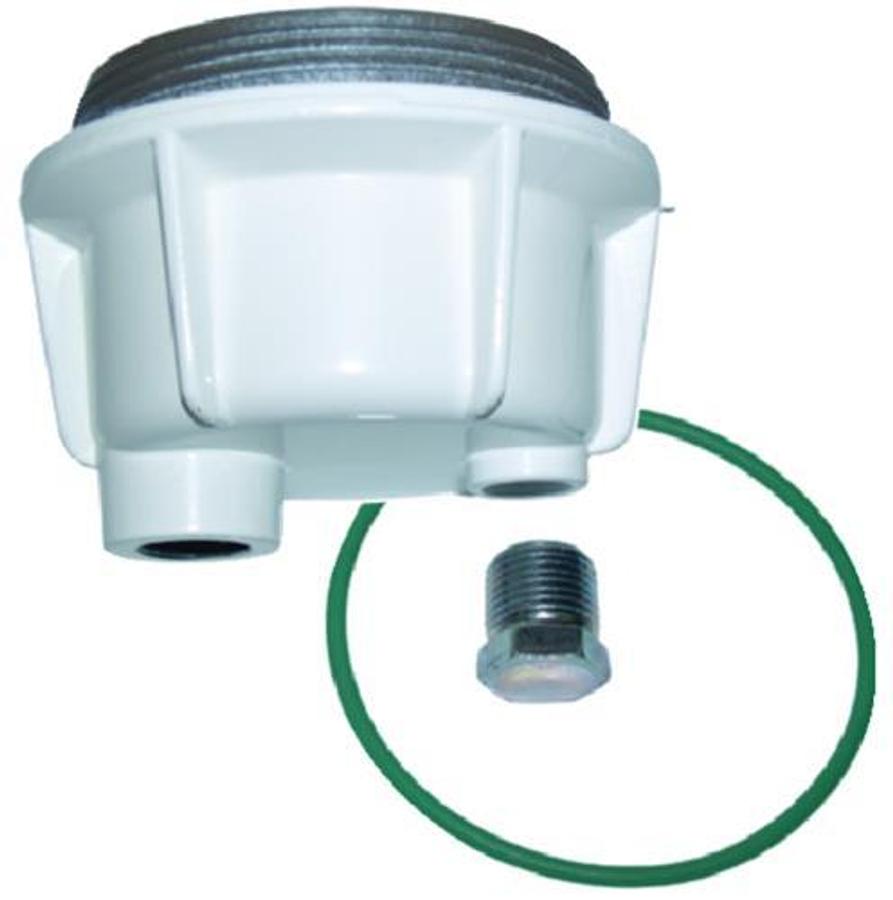 White Metal Bowl w/ O-Ring