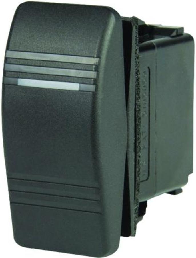 Weather Resistant Contura DPDT Rocker Switch - Black