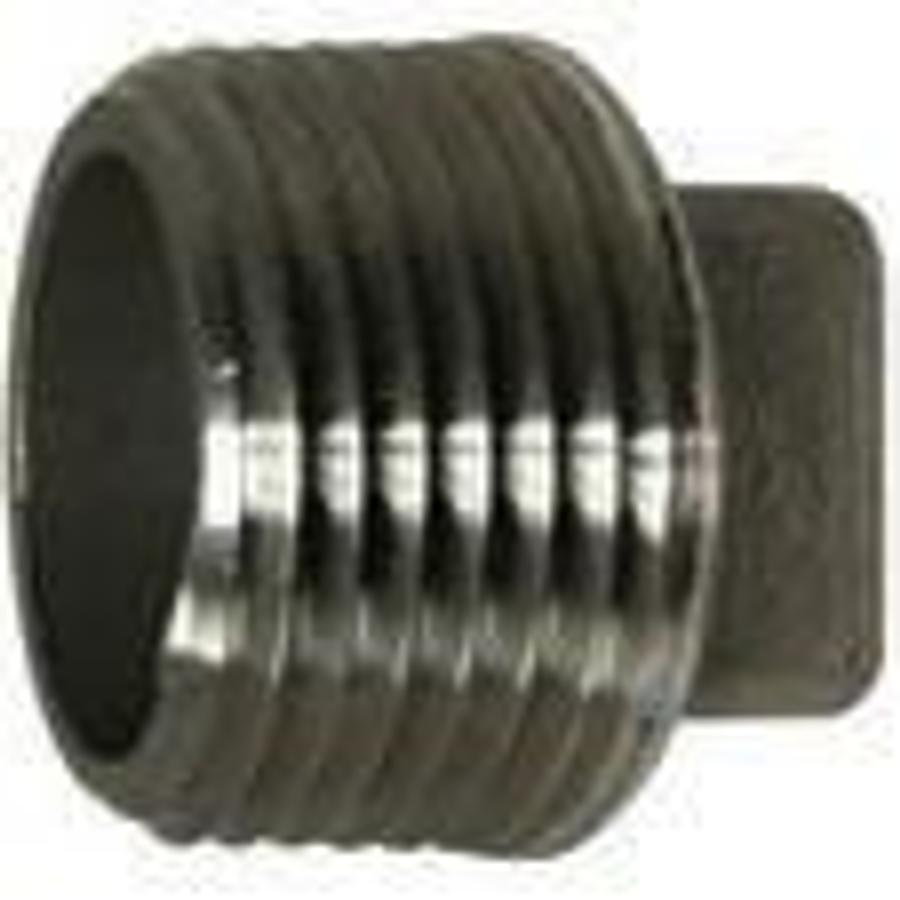 304 Stainless Steel Square Head Plug Solid - 3/4in.
