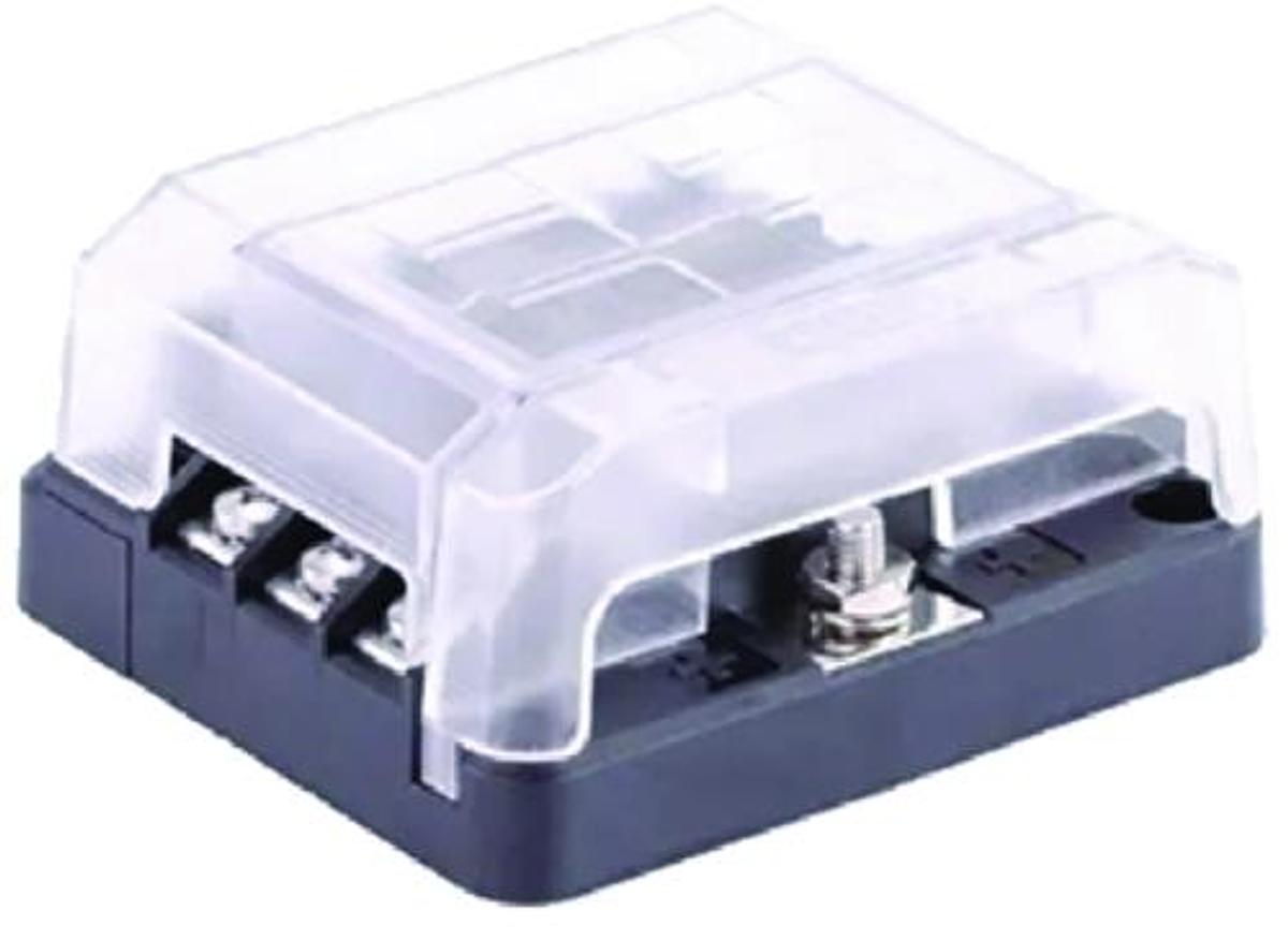 408 Series Fuse Block with Cover - 3 3/8in.W x 3 11/16in.L x 1 5/8in.H