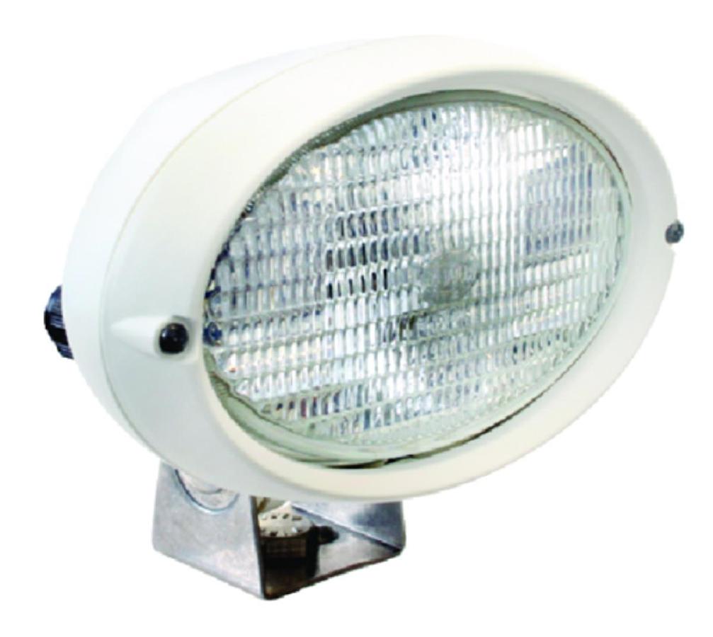 Halogen Deck Lamp - 12V - 55W - 6 7/8in. W x 5 1/2in. H x 1 3/4in. D