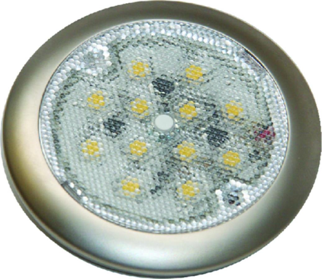 LED Low Profile Task Light - Satin Finish - 12V - 3 3/8in. x 2 5/8in. x 9/32in. - White