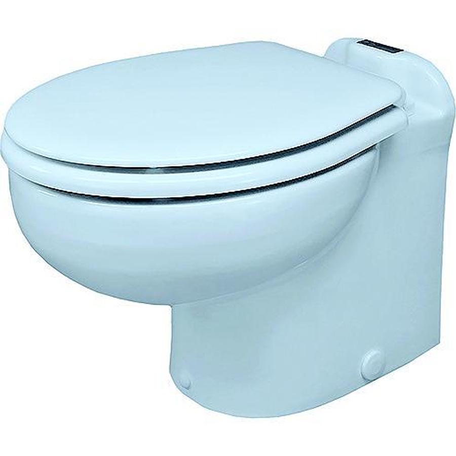 Marine Elegance Angled 12V Toilet - White - 14in.W x 183/8in.D x 14in.H