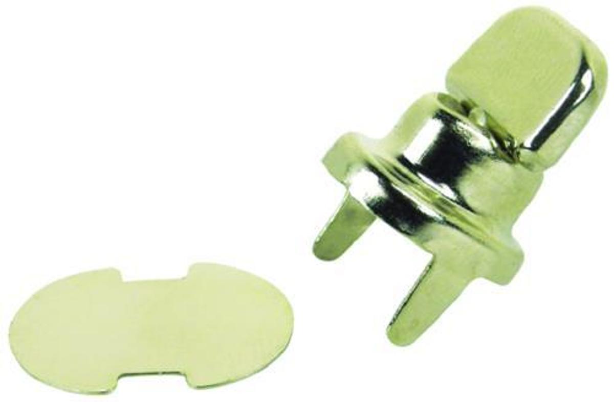 Twist Studs With 2 Prong Base And Clinch Plate