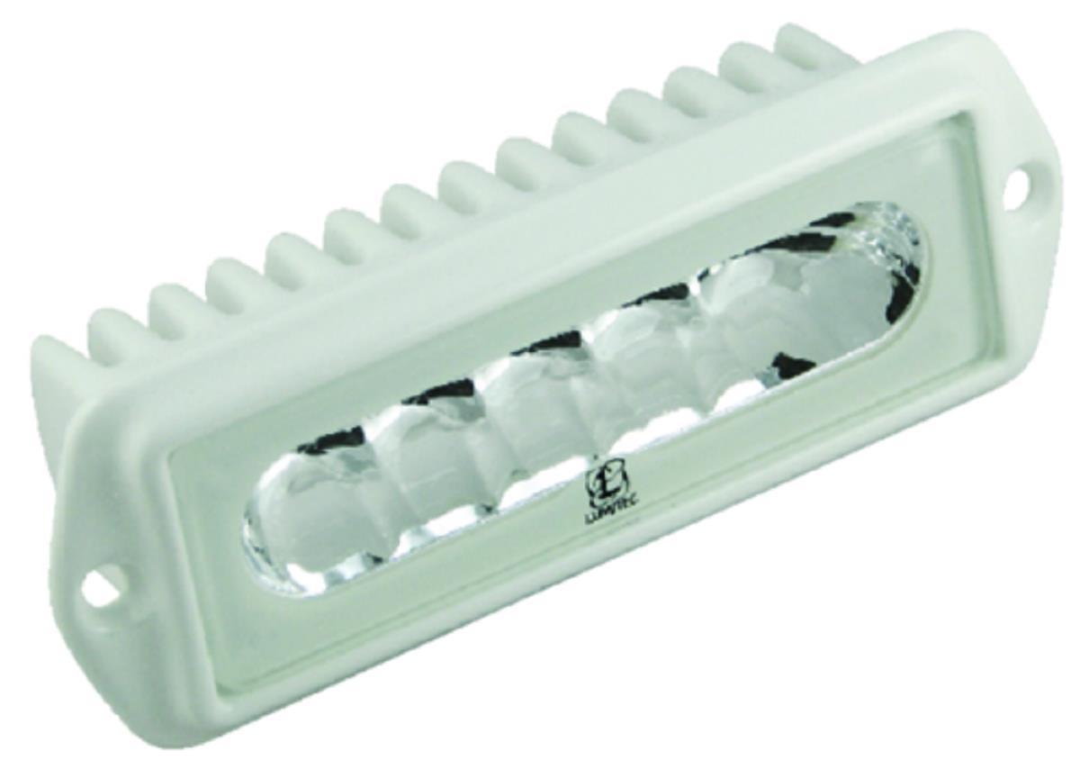 Capri2 Dual Color LED Flood Light - 10-30V - 1000 Lumens - 4.91in. W x 1.75in. H - White/Red