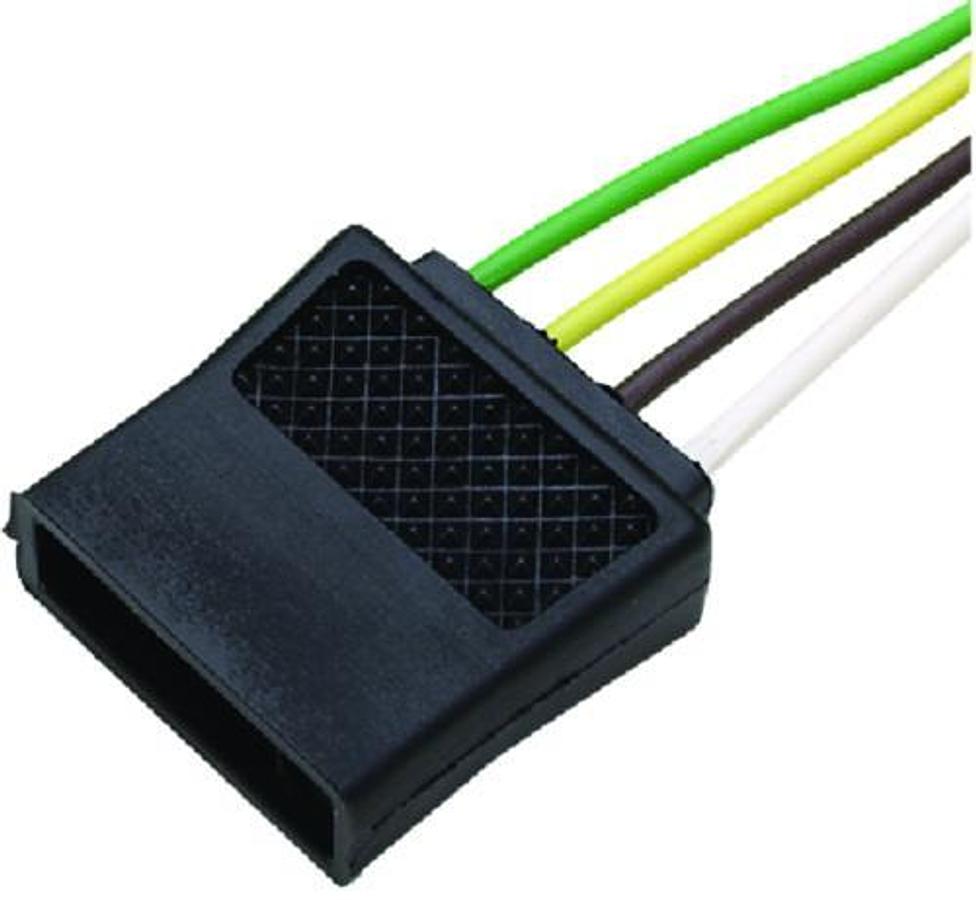 4 Pole Flat Male Trailer Connector For Trailer Side