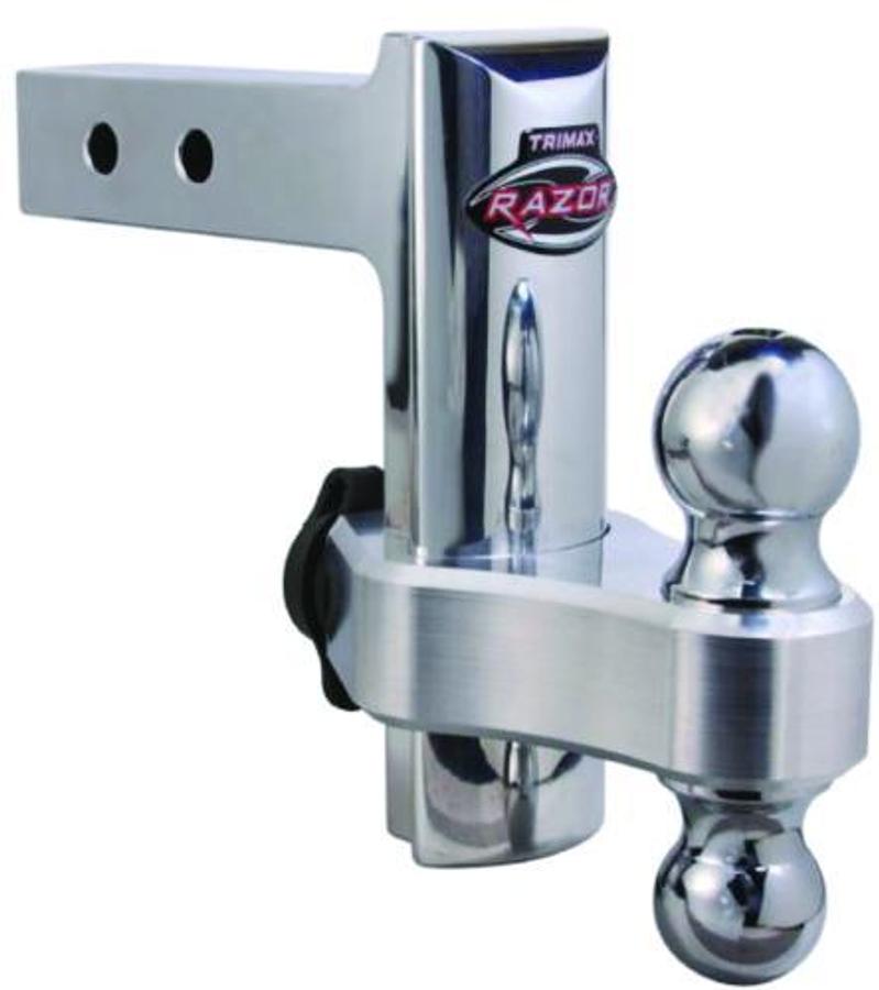 Adjustable Aluminum Hitch with Lock - 6in Drop