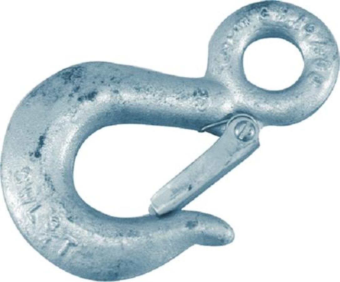 Galvanized Forged Safety Hook - 3/4 ton