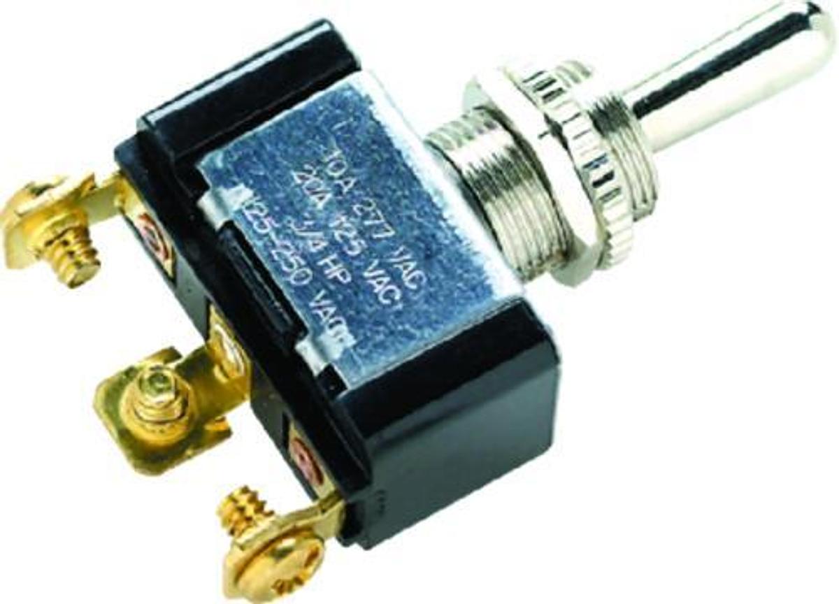 SPST On/Off/On Toggle Switch w/ 3 Screw Terminals