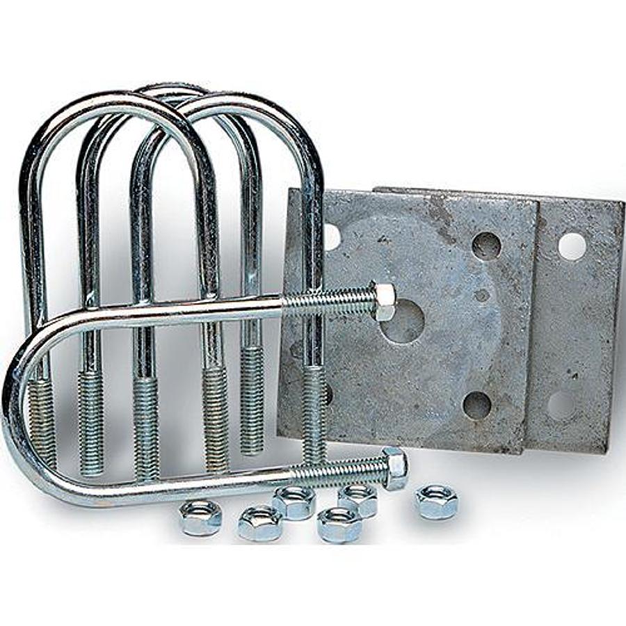 Galvanized Axle Tie Plate Kit - 1.90in. Round Axles