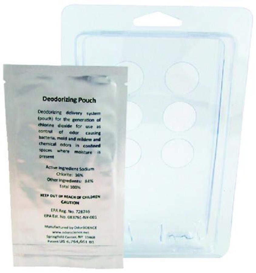 NosGuard Mildew Odor Control Bag - 10g. Bag - 25/Box