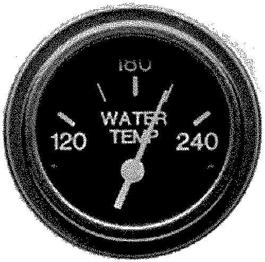 Heavy Duty 2in. Water Temperature Gauge - 120-140deg.