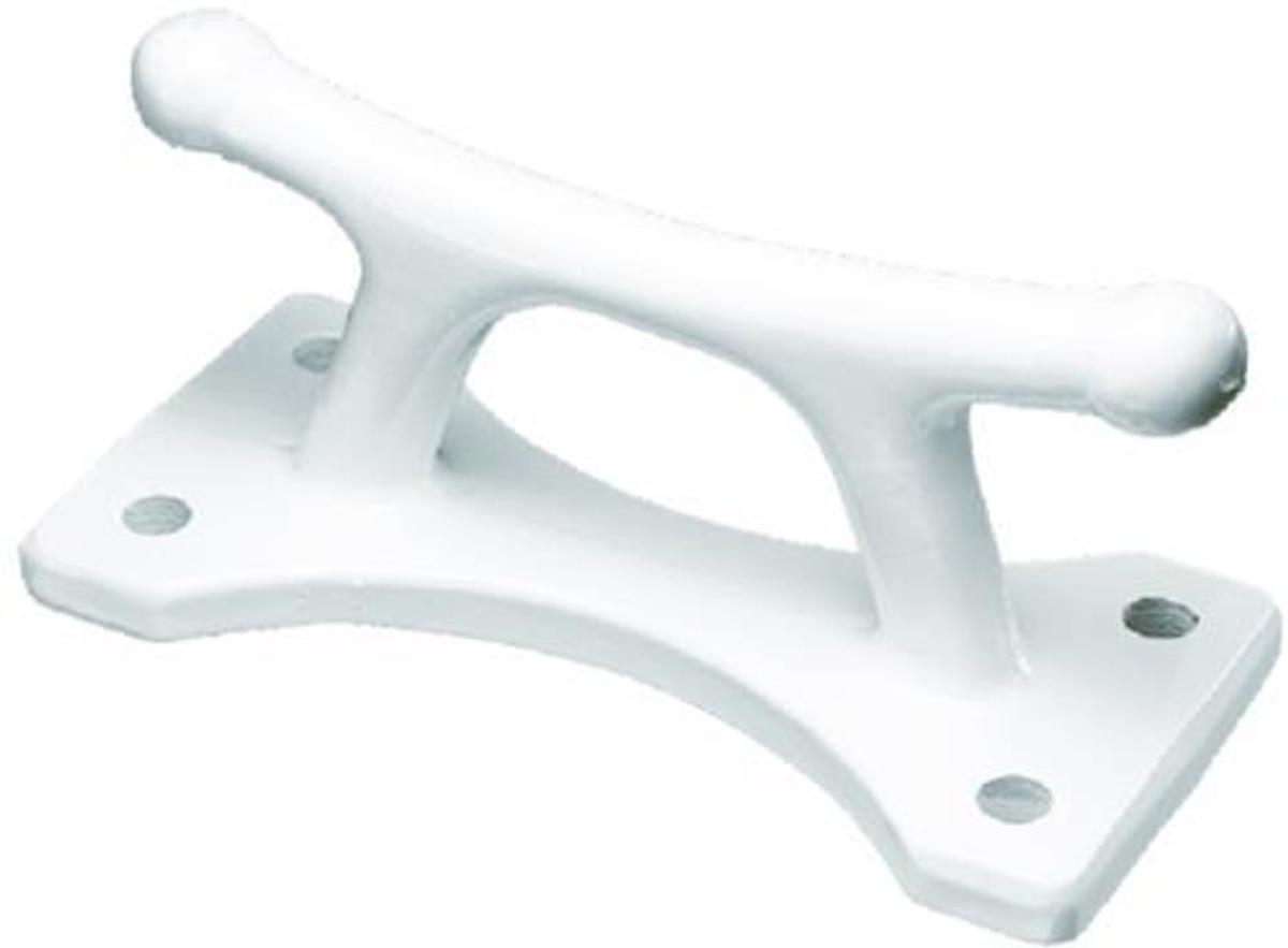 Classic Dock Cleat - 4-1/2in. - White Powder Coated Almag