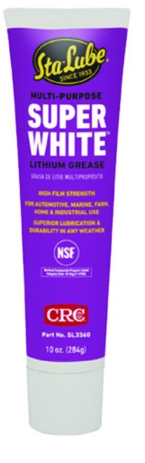 Super White Multi-Purpose Lithium Grease - 10oz. Tube