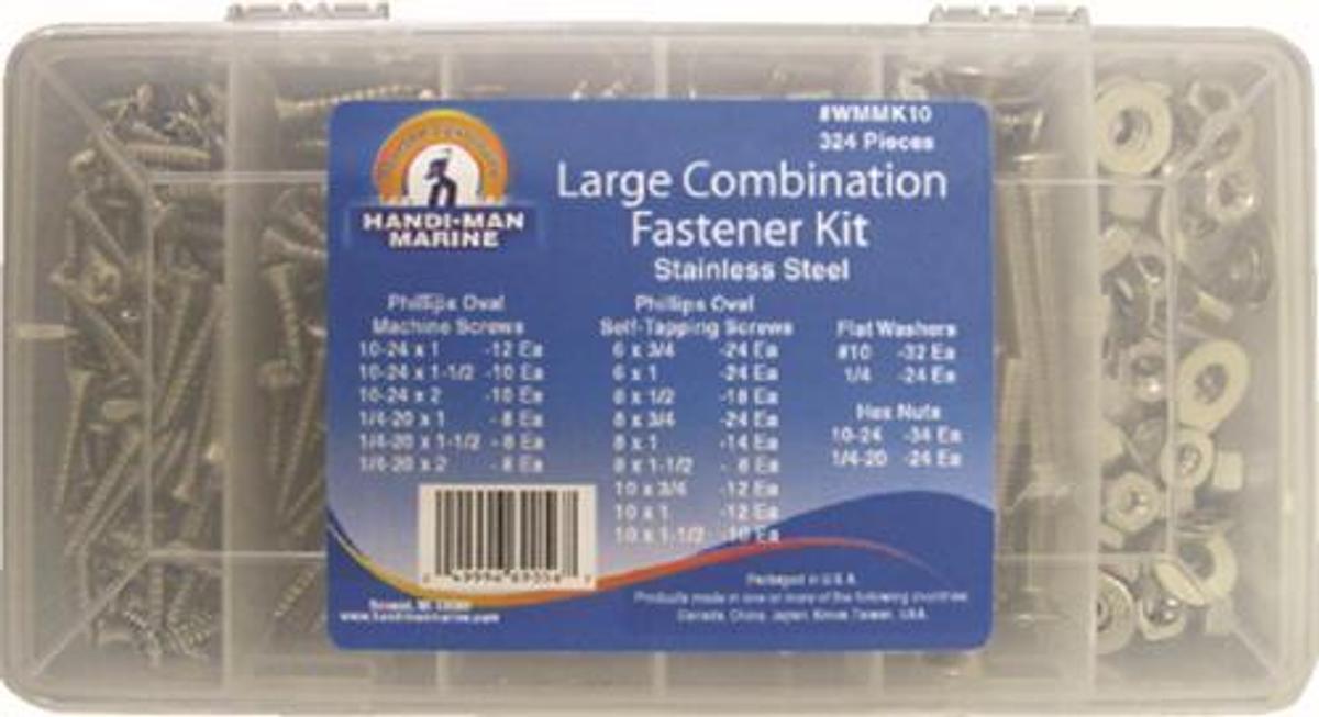 324 Piece Combination Fastener Kit