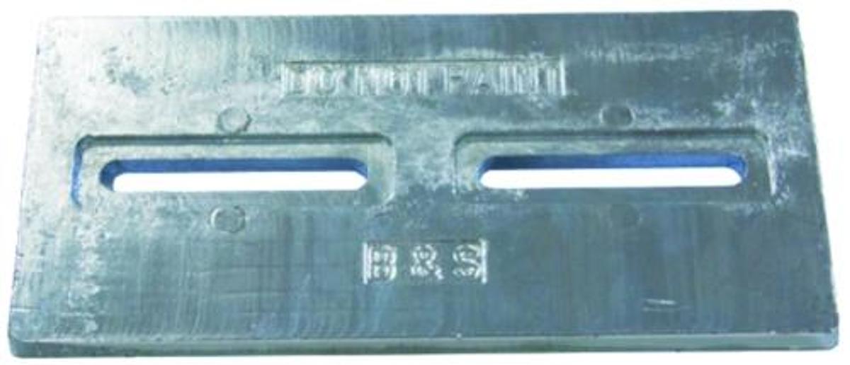 Zinc Plate with Slots - 1/2in. x 6in. x 12in.