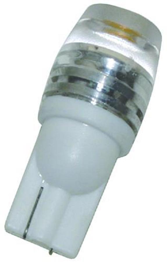 168/194/906 Optic Lens LED Bulb w/ T10 Wedge Base - 1 LED - Warm White - 1.50W/90 Lumens