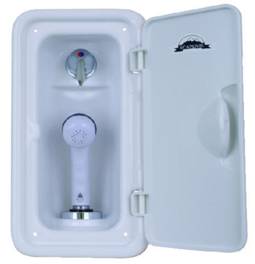 Vertical Euro Handle Shower Box - 4-7/16in. W x 9-15/16in. H x 4in. D