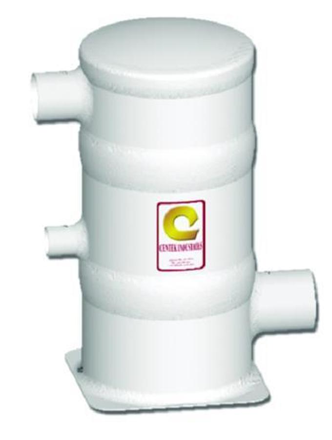Combo-Sep Gas/Water Separator Muffler - 3 1/2in. Inlet - 3in. Outlet - 2in. Drain