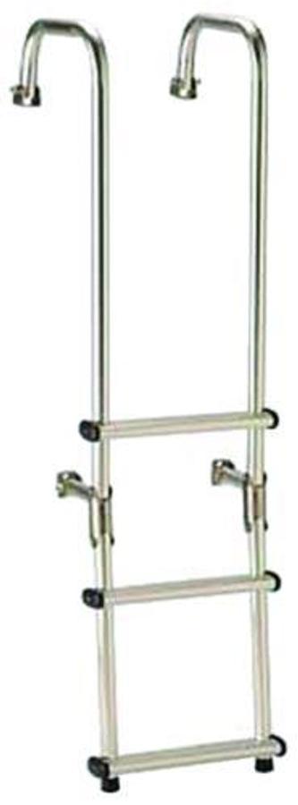 EEz-In Compact 3 Step Transom Ladder with 12in. Aluminum Steps