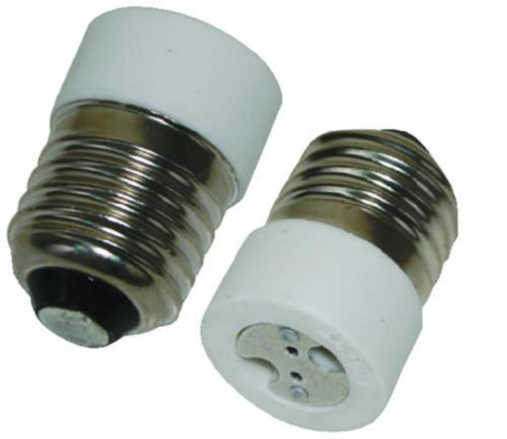 Adapter Converts Edison Base W27 Socket to G4 Socket w/Screw Base