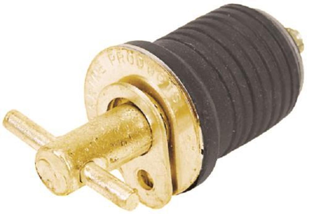 Brass Drain Plug Turn-Titem Bulk - 1-1/4in.