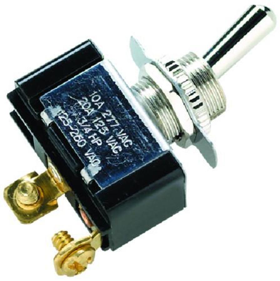 SPST Off/On Toggle Switch w/ 2 Screw Terminals