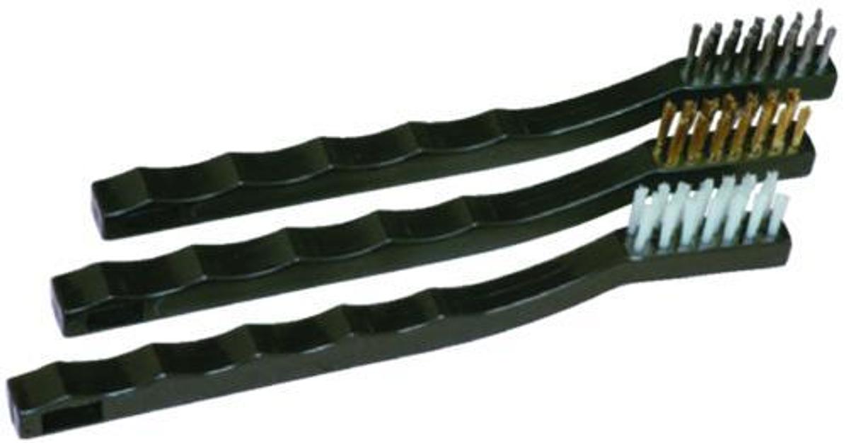 Detail Brush with Plastic Handle - Brass