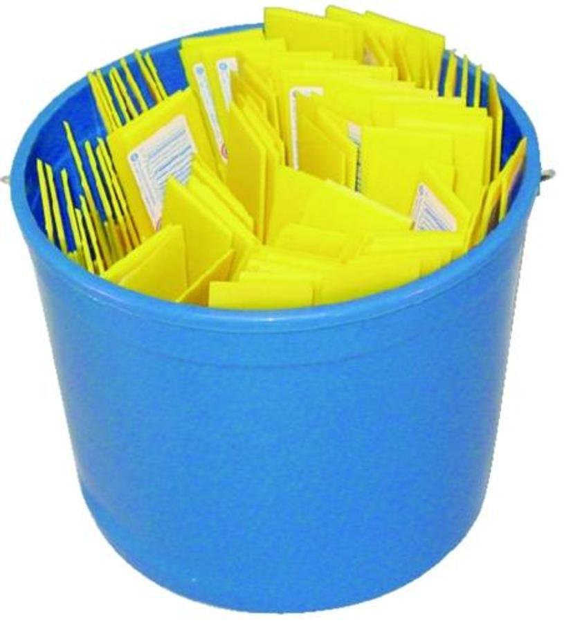 Pail Of Plastic Putty Knives