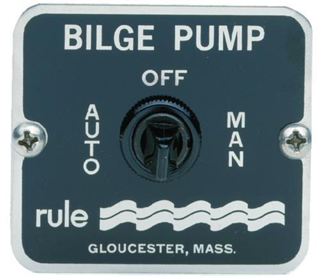 3-Way Bilge Panel Switch - 12-32 Volts - 2-1/4in. x 2in. H