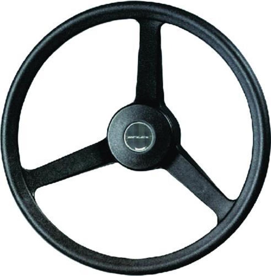 Black 3-Spoke Steering Wheel