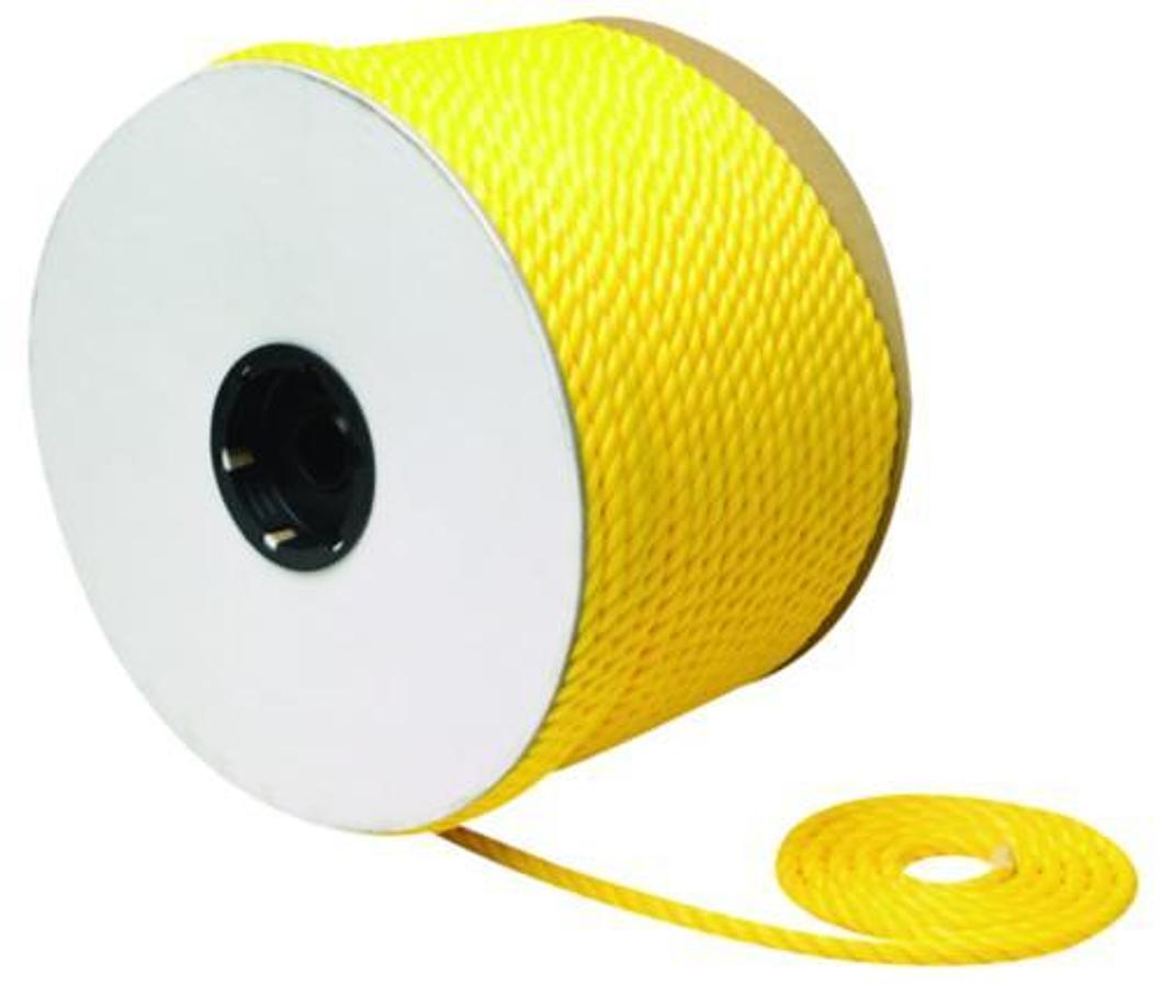 Twisted Braid Polypropylene Spool - 1/4in. x 600ft. - Yellow