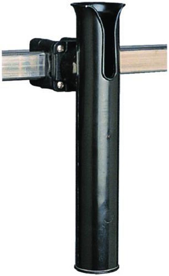 Square-Rail Mount Rod Holder - Fits: 1-1/4in. Square Rail - Black