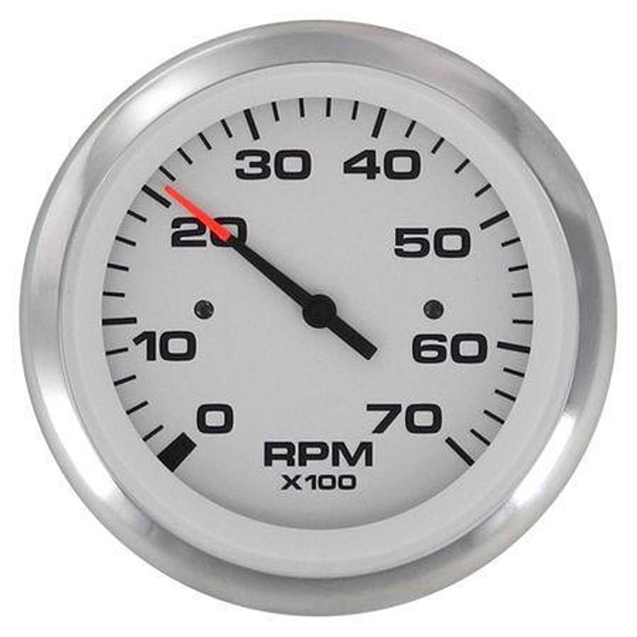 Lido Pro 3in. Fog Resistant Tachometer - 0-7000 RPM - Electric Outboard and 4-Stroke Gas
