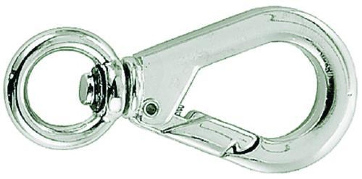 Swivel Eye Snap - 3in. - Chrome Zinc