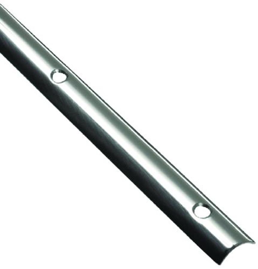 Stainless Steel Hollow Back Rub Rail -  3/4in.W x 12ft. L - .062 Ga.