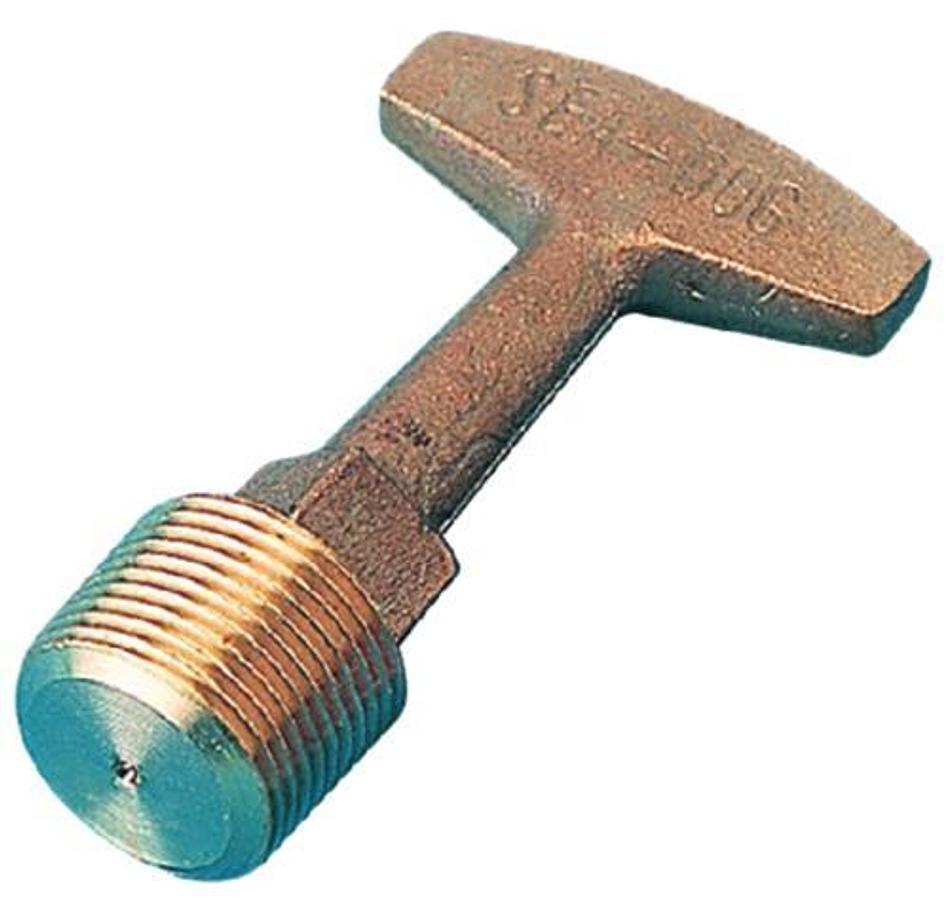 Garboard T-Handle Plug - 3/4in.