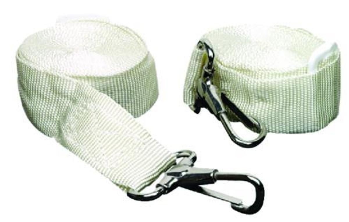 Adjustable Bimini Top Straps - White