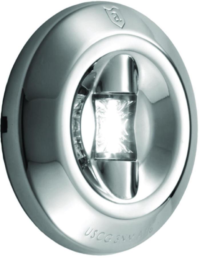 SS LED Round Transom Light - 3 NM Visibility - 3in. Diameter
