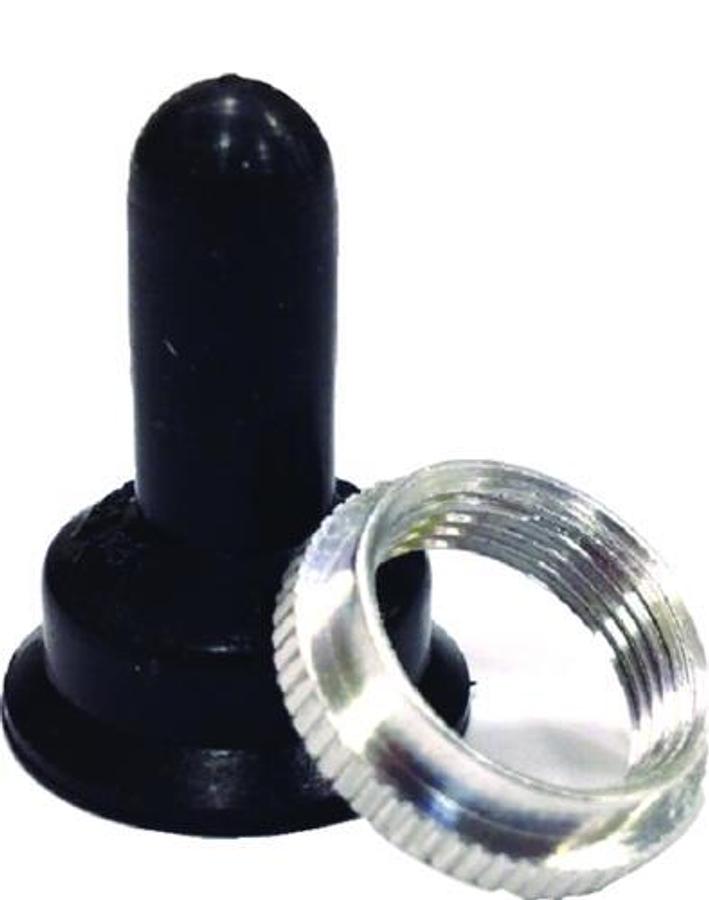 Boot w/Ring for Standard Toggle - Black/Chrome