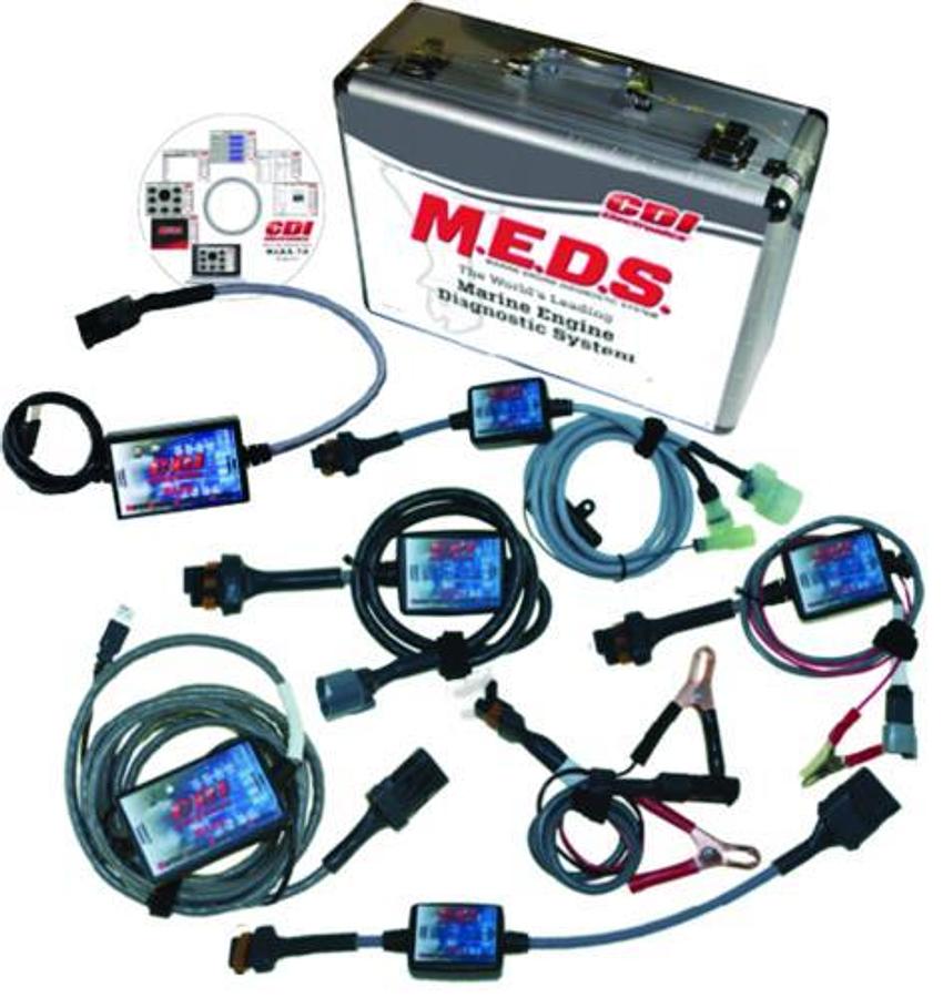 M.E.D.S. Total Package Diagnostic System - Mercury, Mercruiser, Yam, Johnson, Suz, CANbus, Honda