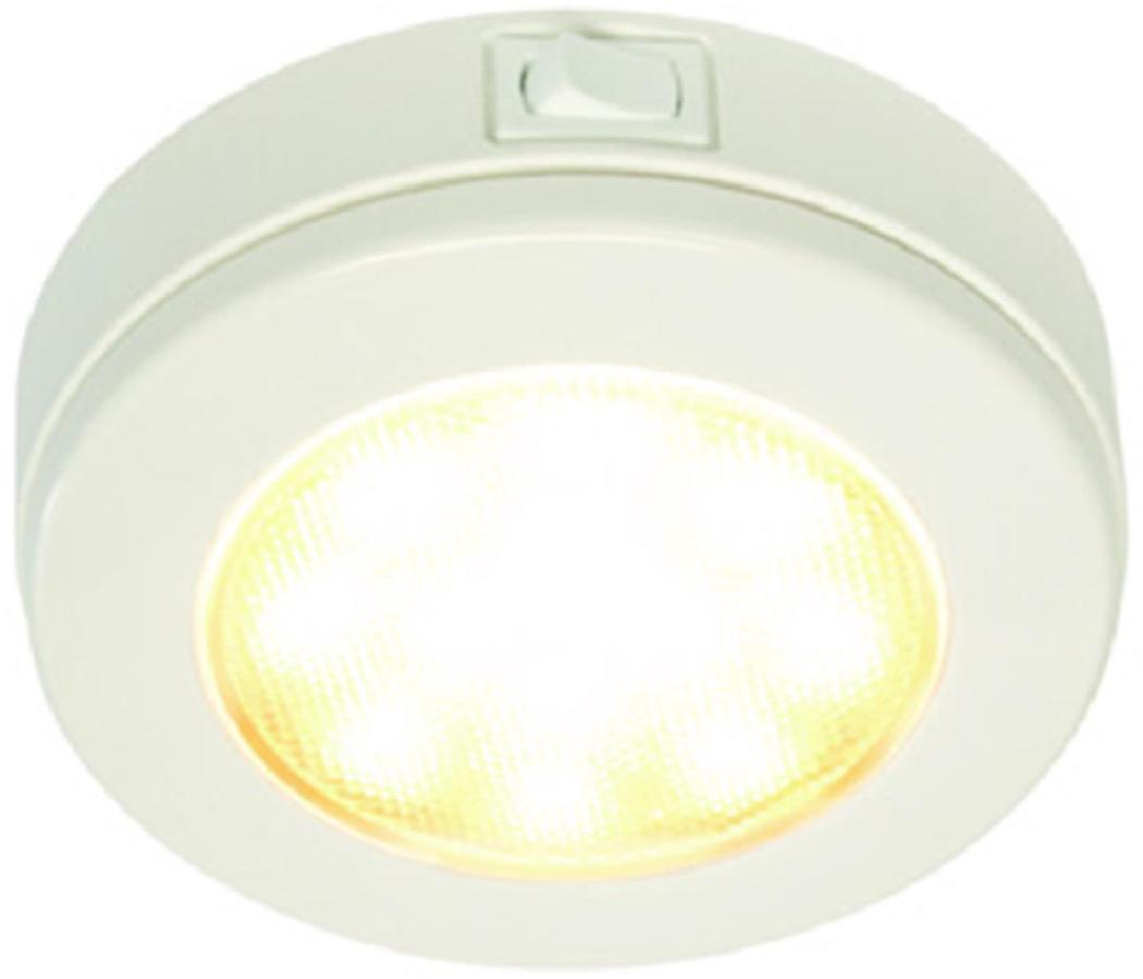 EuroLED 115 LED Downlight - White Bezel Housing - Flush Mount - 10-32V - 4.53in. Dia. - Warm White
