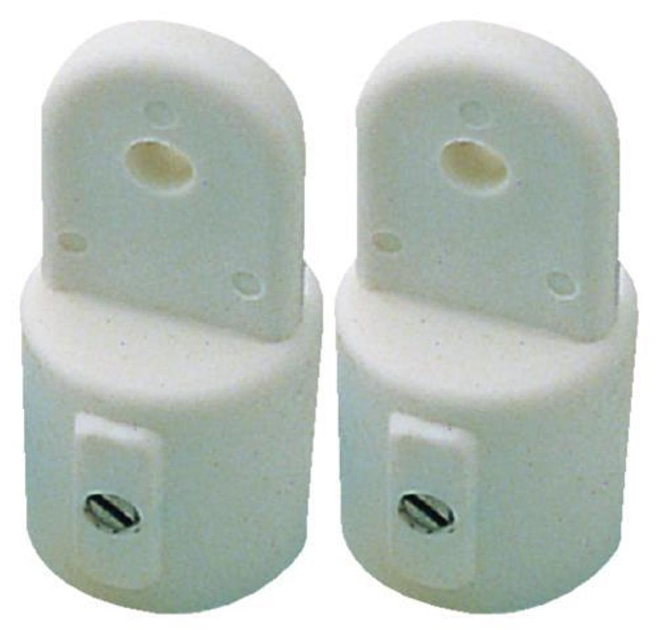 External Eye Ends - 7/8in. - White